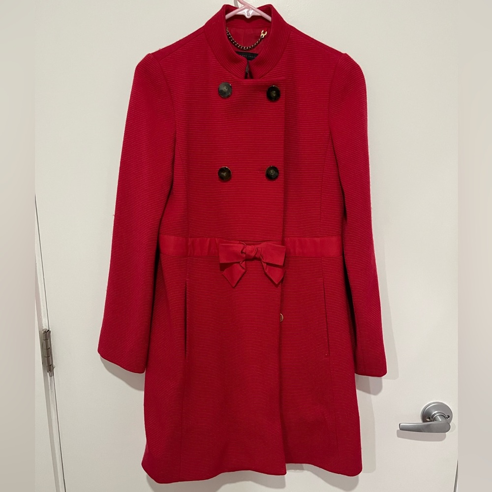 Gorgeous Marc by Marc Jacobs red wool coat